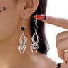 Classic Gothic Black Moon Star Tassel Crystal Earrings For Women Vintage Vampire Bat Water Drop Earring Halloween Charm Jewelry - Image 23