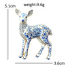 Cute Sika Deer Brooches For Women Unisex 2-color Rhinestone Animal Christmas Party Causal Brooch Pins Year Gifts - Image 6