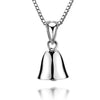Simple Silver Jewelry Personality Bell Lock Classic Pendant Necklaces - Image 1