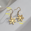 Gold Color Earrings Drop Stainless Steel Classic Jewelry for Woman Plant Charms Flower of Life Maple Leaf Snowflake Gift - Image 10