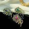 Easya Rhinestone Feather Shape Woman Clothes Brooch Classic Wedding Party Dress Crystal Accessories - Image 5