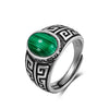 Vintage Silver Golden Obsidian Rings Retro Silver Oval 8 10MM Black Rings Tiger Eye's Tail Rings For Men - Image 24