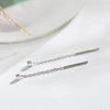 Long Wire Tassel Thread Chain Climb Star Heart Beads Pendants Drop Earrings Women's Straight Hanging Earings Jewelry - Image 8