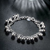 charm Silver Bracelet for man woman Twisted rope chain jewelry Wedding party Christmas gift - Image 12