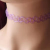 Gothic Jewellery Braided Fish Thread Choker Necklace Vintage Elastic Tattoo Choker Retro Necklace - Image 2