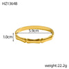 Stylish Stainless Steel Gold Plated Bamboo Link BanglesTrend Bracelet For Ladies Gents Romantic Celebration Present Chic Jewelry - Image 8