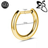 ZS Titanium 1 PC 18G Hoop Earrings Women Men Zircon Round Earrings D Shape 3 Colors Helix Cartilage Piercings Jewelry - Image 17