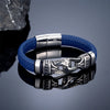 Handmade Leather Weaved Men's Bracelets Stainless Stee Infinity Viking Charm Cuff Bangle Wristband Vintage Jewelry Gift for Dad - Image 7