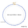 1pc 304 Stainless Steel Necklace Multicolor Faceted Quartz Crystal Beaded Chain Necklace Choker Jewelry For Women Gift - Image 7