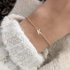 Delicate Letter Bracelet For Women Initials Bracelets Gold Plated Stainless Steel Chain Jewelry Birthday Anniversary Gifts - Image 1