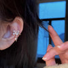 Sliver Color Butterfly Ear Clip for Women Sparkling Zircon Star Pendant Cartilage Clip Earring Ear Cuff Jewelry Gifts - Image 7