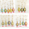 Virgin Mary Pendant Charm Necklace Women Cross Scared Heart Jesus Choker Seed Beads Stainless Steel Chain Gold Color Mom - Image 4
