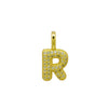 Stainless Steel Gold Plated 26 Letters Name Necklace Zircon Pendant Necklace - Image 10