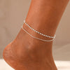 Boho Shell Rope Chain Anklets for Women Flower Shell Beach Charm Anklet Beach Barefoot Ankle Bracelet Leg Chain Foot Jewelry - Image 9