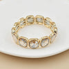crystal bracelet For Women colorful Geometric rhinestone square elastic thread red white pink bracelet boho style - Image 10