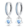 Women's Silver Snowflake Christmas Sparkling Zircon Winter Earrings Fit For Engagement Parties Jewelry - Image 48