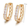 Gold Plated Zircon Hoop Earrings for Women Jewelry XP - Image 31