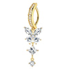 Faux Fake Belly Butterfly Fake Belly Piercing Heart Clip On Umbilical Navel Fake Pircing Moon Star Leaves Cartilage Earring Clip - Image 29