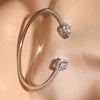 Three-Piece Open Bangle Set with Cubic Zirconia Accents - Image 19