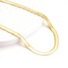Stainless Steel Plated Gold Cuban Flat Chain Necklace 2/3/4/5mm Blade Necklace Snake Bone Chain Men Women Jewelry Gifts - Image 4