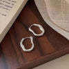 Smooth Star Zircon Hoop Earrings for Women Girls Metal Chunky Sun Rhinestone Ear Buckle Punk Y2K Jewelry - Image 32