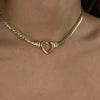 3316L Stainless Steel Jewelry Vintage Minimalism Lovers Love Heart Cuban Chain Choker Necklaces Pendants For Women - Image 4