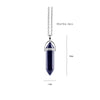 Point Pillar Bullet Hexagonal Column Necklace Stone Quartz Crystal Chakra Pendant Necklace for Women Men with Chain - Image 7