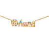 Colored Zircon Inlaid Amusement Park Pendant Necklace Cute Sweet Design Versatile Jewelry Accessory - Image 6
