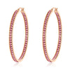 9 Tone Rose Gold Silver Plated Black Hoop Earrings Stainless Steel CZ Crystal Big Round Circle Rock Punk Fully-Jewelled - Image 15
