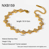 Sparkling Oval Zirconia Tennis Chain Bracelet Gold Plated Stainless Steel Dainty Chain Jewelry for Women Gift - Image 7
