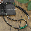 1PC Men's Retro Ethnic Style Africa Stone Necklace for Men Hippie Bohemia Long Beaded Necklace Man Tribal Jewelry Collar Hombre - Image 12
