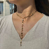 Stainless Steel Sexy Multilayer Sequins Chain Tassel Crystal Pendant Necklace For Woman Y Shape Disc Choker Necklace - Image 3