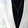 Stainless Steel Chain Necklace with Long Tassel Details - Image 54