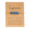 12 Zodiac Signs Woven Card Paper Bracelet for Women Men Minimalist Stone Handmade Braided Bracelet Friendship Jewelry - Image 6