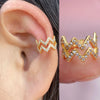 1Pc Geometry Crystal CZ Leaf Clip Earring For Women Without Piercing Punk Vintage Star Ear Cuff Wrap Adjustable Jewelry - Image 14