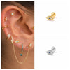 2pcs Silver Zirconia Labret Lip Ring Tragus Cartilage Piercing Stud Earrings for Women Men Earring Jewelry - Image 33