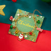 Christmas Tree Bell Zircon Bracelet for Women Men Cartoon Santa Wreath Elk Snowman Glove Paper Card Chain Year Jewelry Gift - Image 2