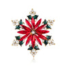 Selling Christmas Series Women's Brooch Rhinestone Decoration Unisex Snowflake Apple Bell Design Pin Accessories Year Gi - Image 12