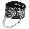 Leather Punk Spike Rock Studded Bracelet Goth Cuff Bracelet Gothic Rivet Buckle Wristband With Metal Chain Skull Accessories - Image 15