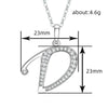 26 English Letter Zircon Pendant Necklace Temperament Personality Necklaces Jewelry Gift - Image 46