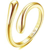 Gold Toe Rings for Women Open Toe Rings Adjustable Hug CZ Toe Ring Summer Beach Foot Jewelry - Image 10