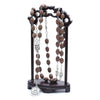 Seven Bitter Necklace Pendant Wooden Beads Virgin Mary Rosary Catholic Religious Pray Jewelry Brown - Image 4