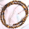 4mm Stone Round Beads Adjustable Necklace Agate Opal Tigers Eye Quartz Crystal Labradorite Charm Necklace Women Jewelry - Image 15