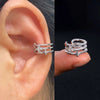 Cubic Zirconia Ear Cuff Clip On No Piercing Wrap Earring - Image 34