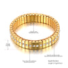 316L Stainless Steel CZ Crystal Elasticity Chain Bracelets For Women Gold Plated Jewelry - Image 10