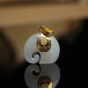 Stone Elephant Pendant Necklace on Gold-Tone Chain - Image 15