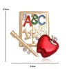 Abc School Brooch Pin Women Jewelry Badge For Student and Teacher - Image 4