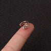1 pcs Cute Zircon No Piercing Circle Ear Cartilage Cuff Earring Gold Color Copper Mix Cross Crown Shape Ear Hoop Jewelry - Image 5