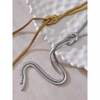 Statement Stainless Steel Snake Chain Knot Long Chest Bib Necklace Metal Stain Less Jewelry - Image 6