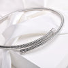 Women Torques Necklace, Adjustable Open Choker Snake Collar Stretch Statement Jewelry - Image 2